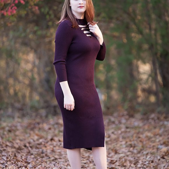 Almost Famous Ribbed Bodycon Dress - Junior's XL - Picture 2 of 2